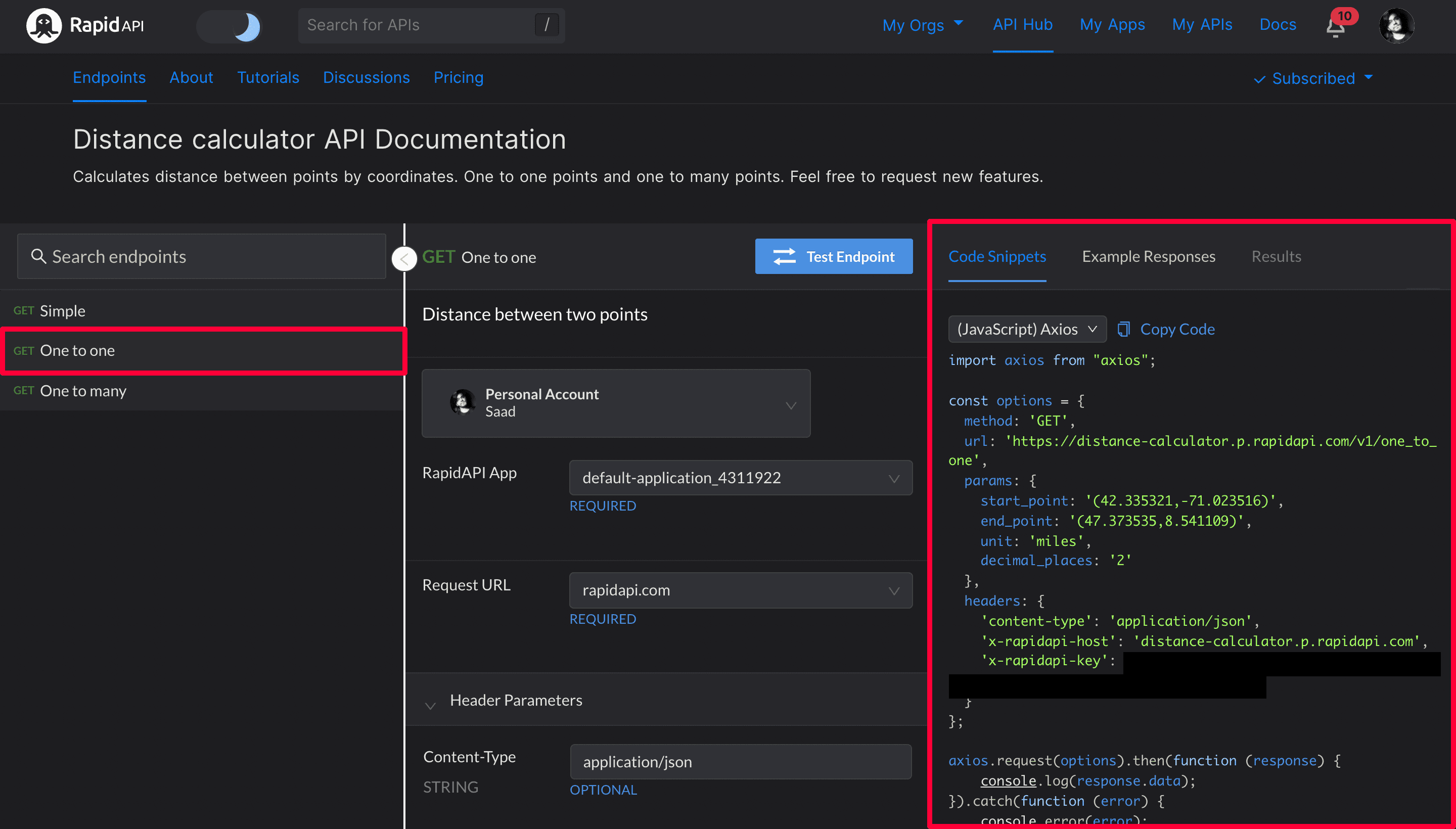 Fetching data using (JavaScript) Axios