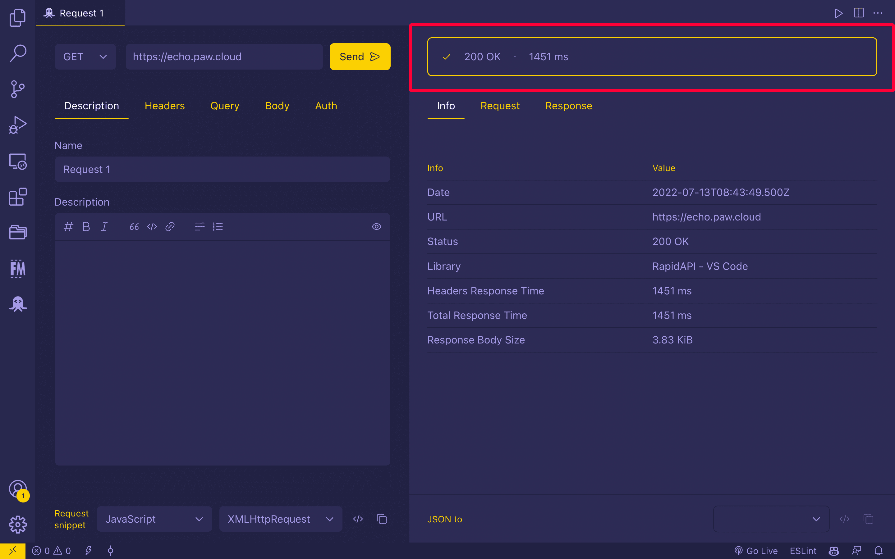 Response Status Code