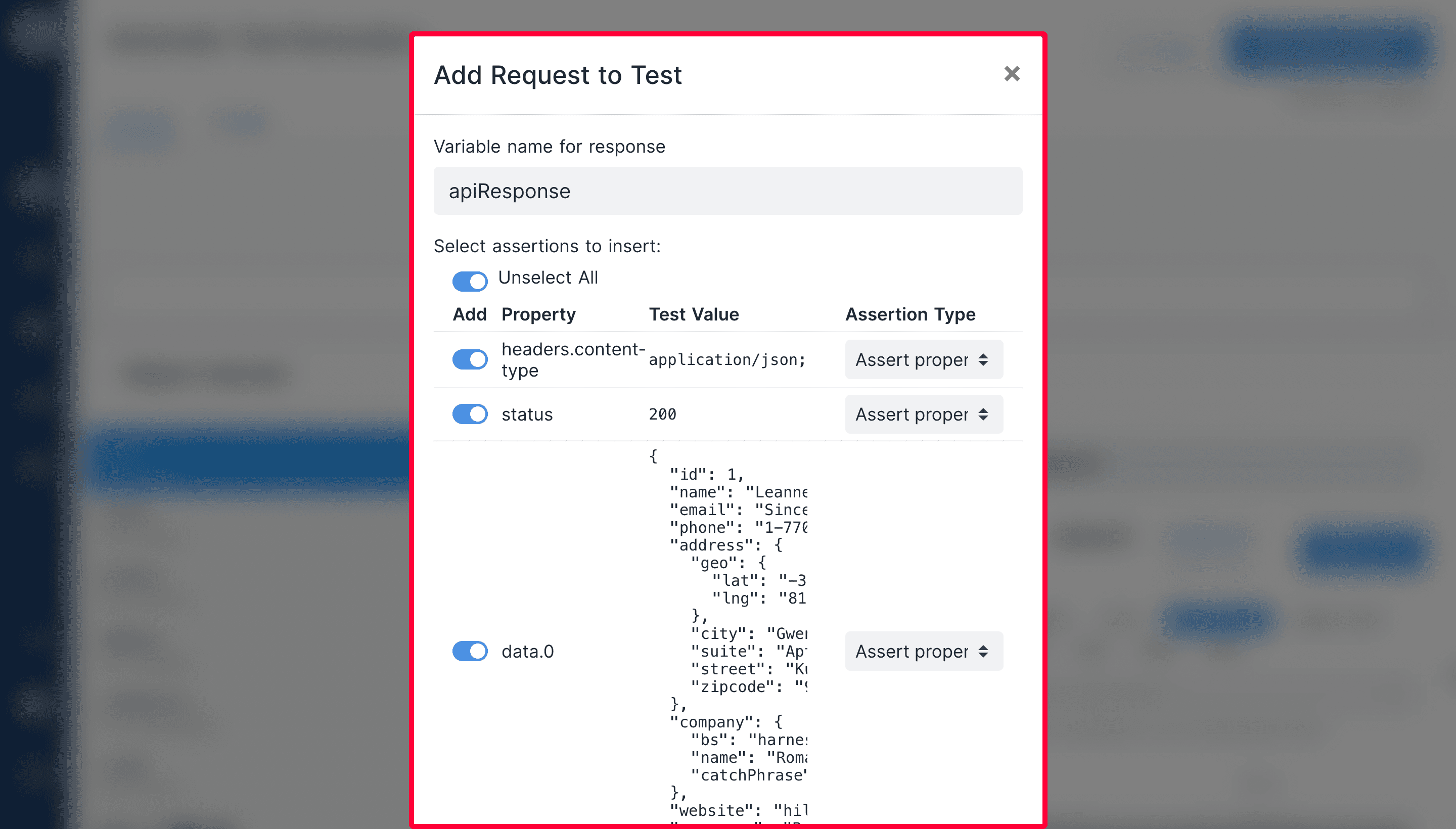 Request Generator on RapidAPI Testing