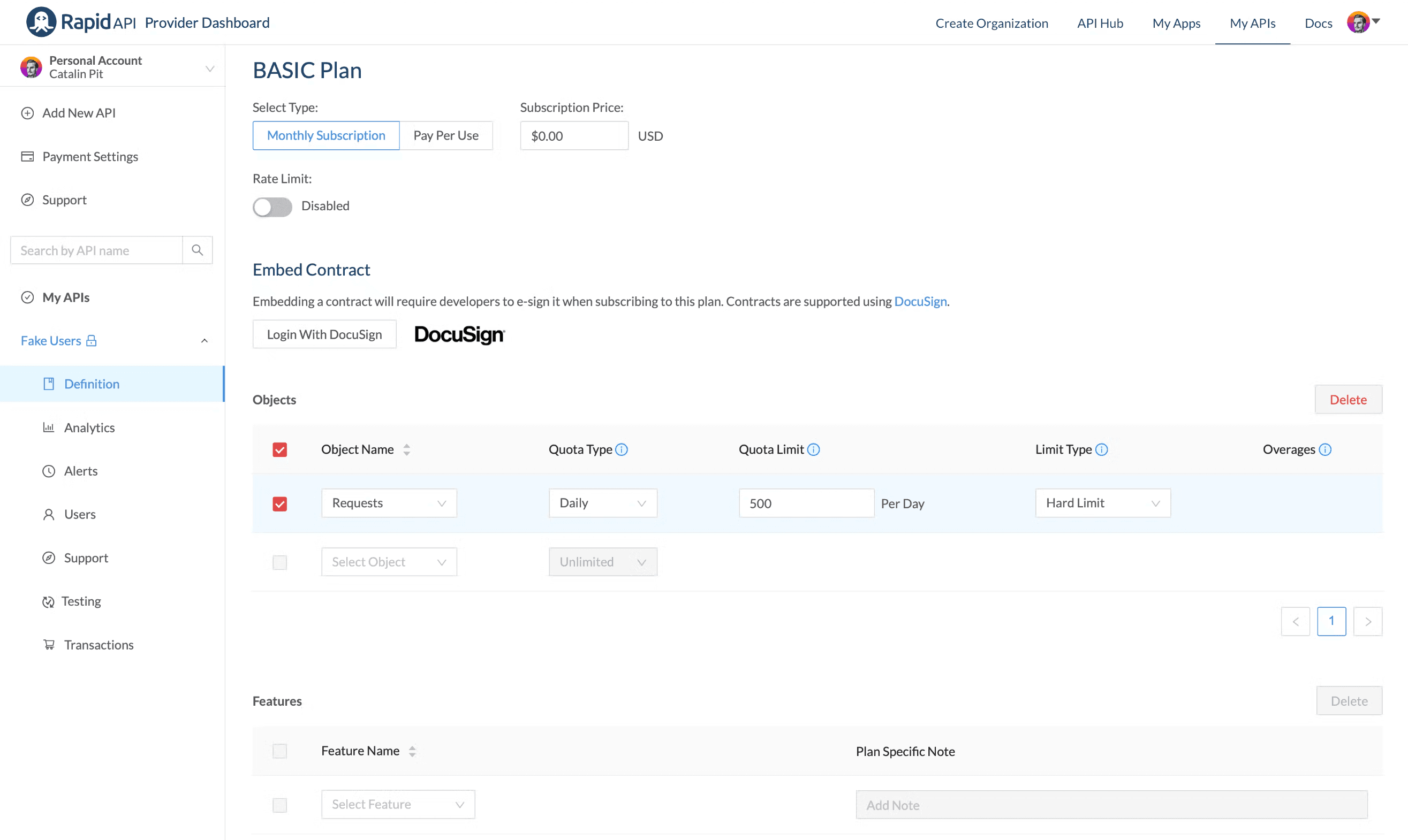 Quota Limit in Basic Pricing Plan