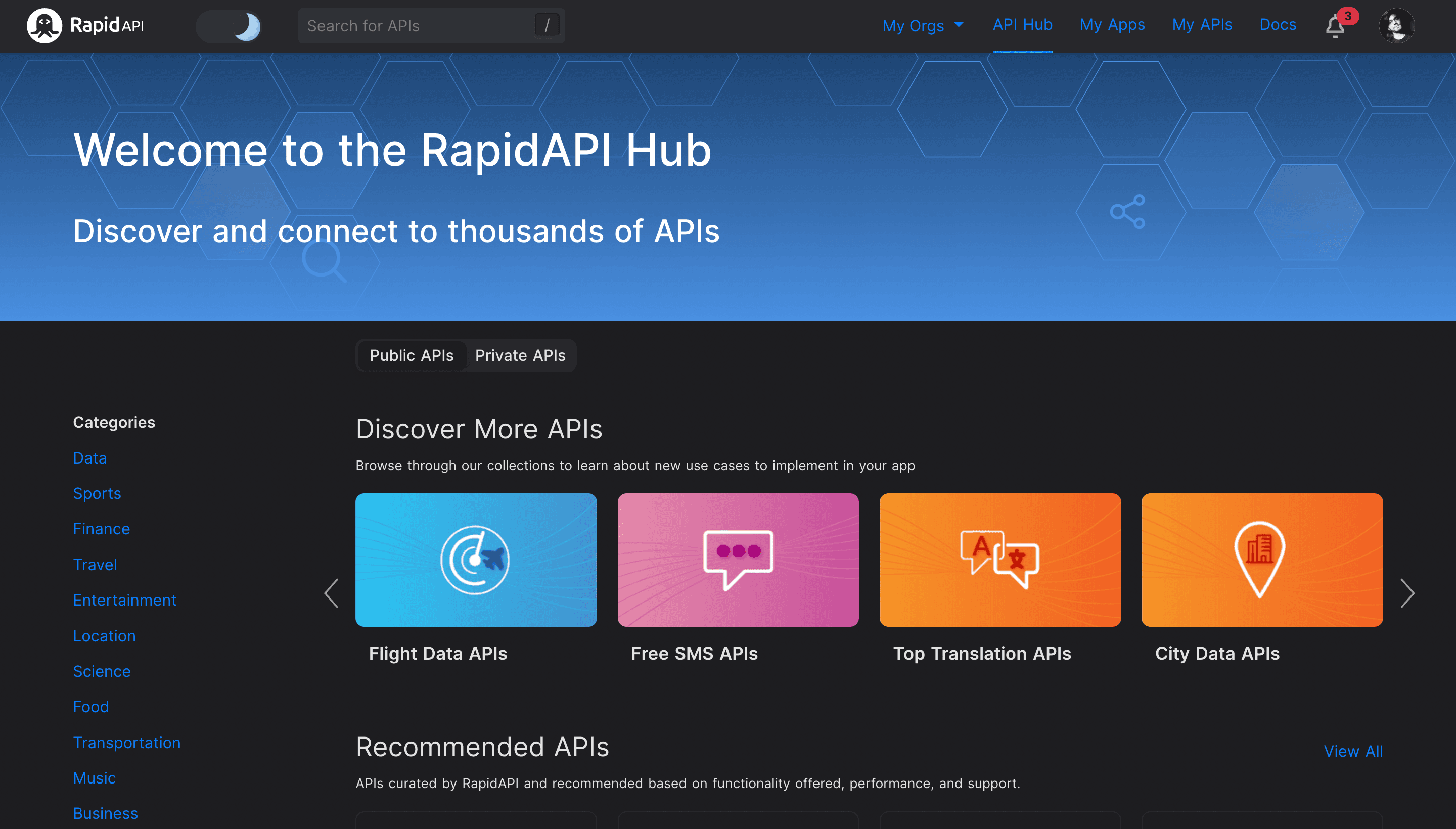 RapidAPI Hub – Home To Over 35000+ APIs